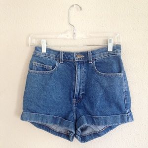 American Apparel Rolled Hem High waisted Shorts